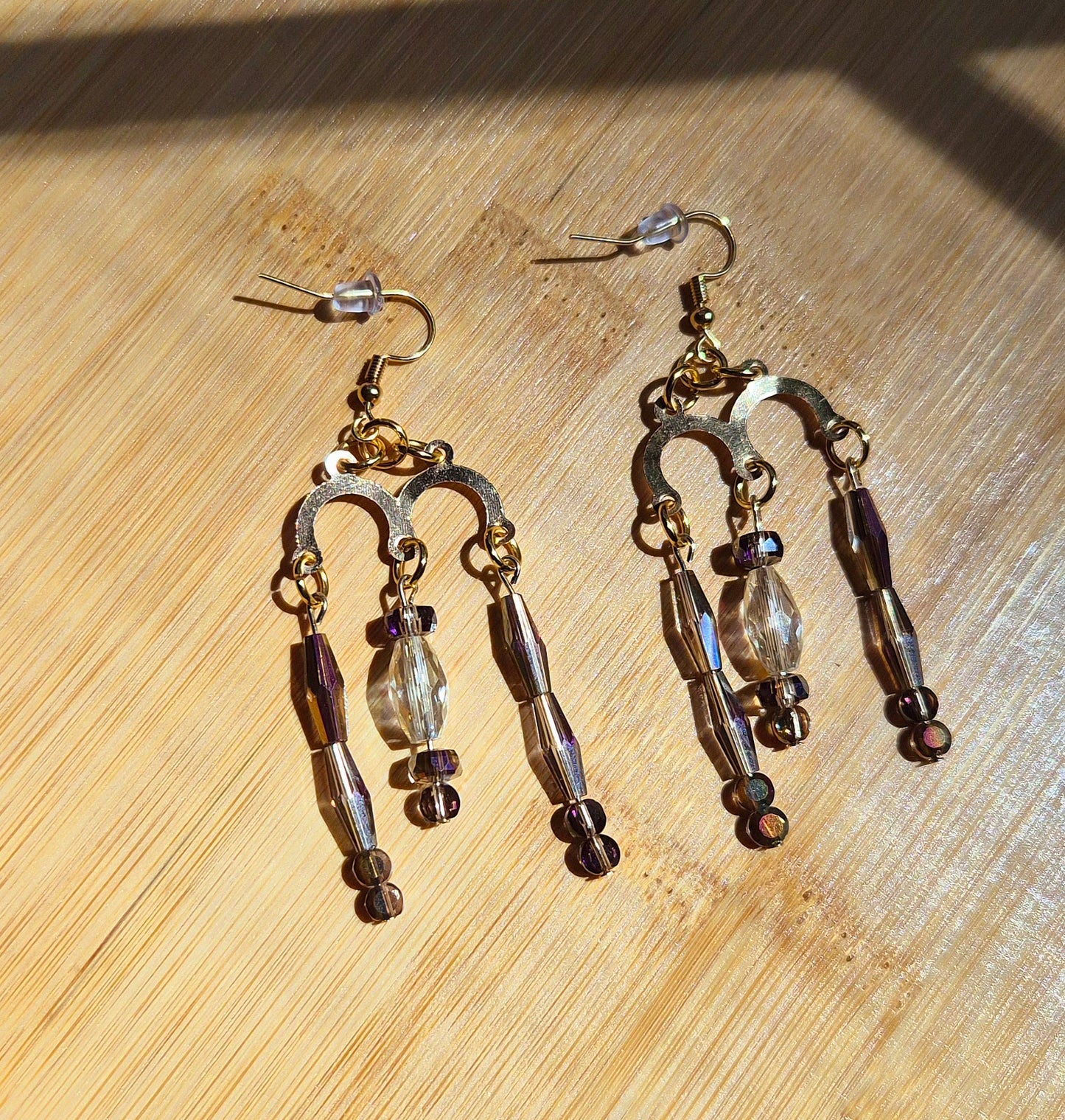 M-Shape Drop Earrings