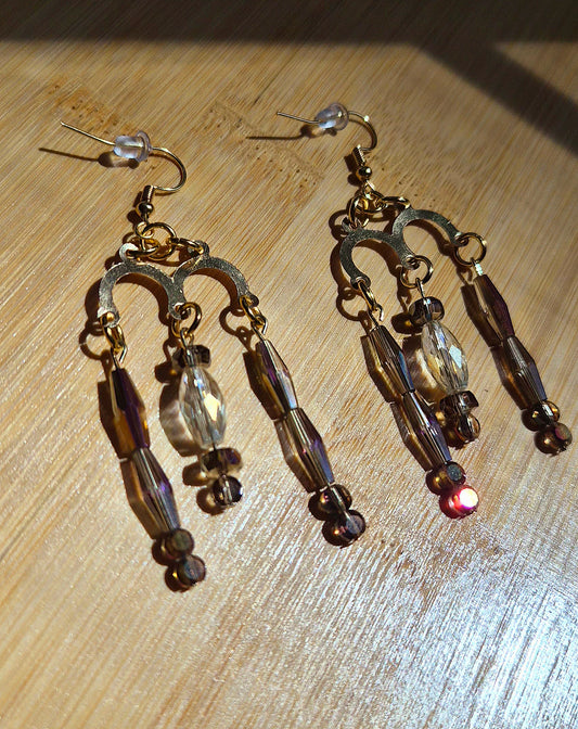M-Shape Drop Earrings