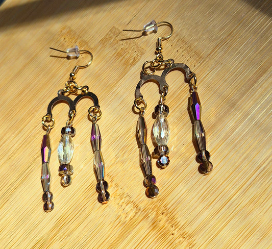 M-Shape Drop Earrings