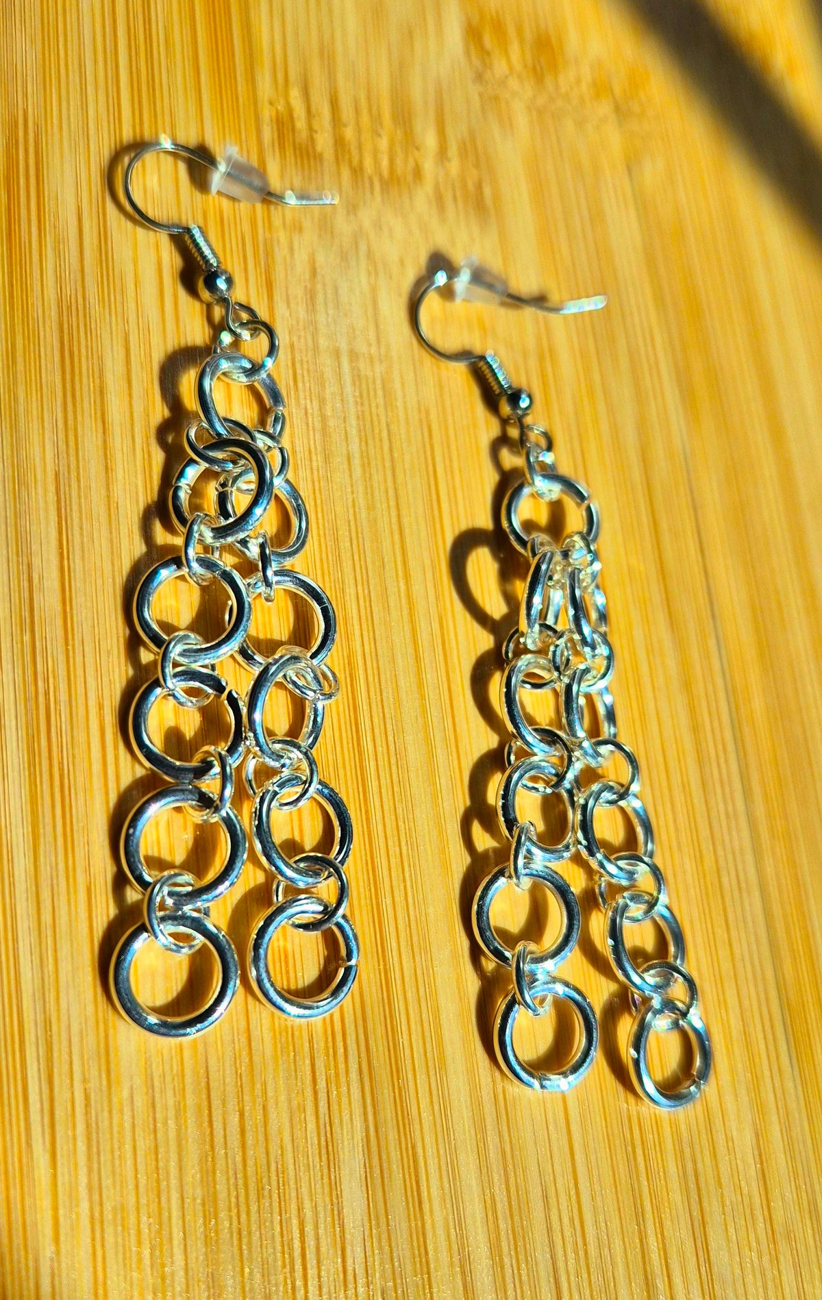 Ripple Chain Drop Earrings