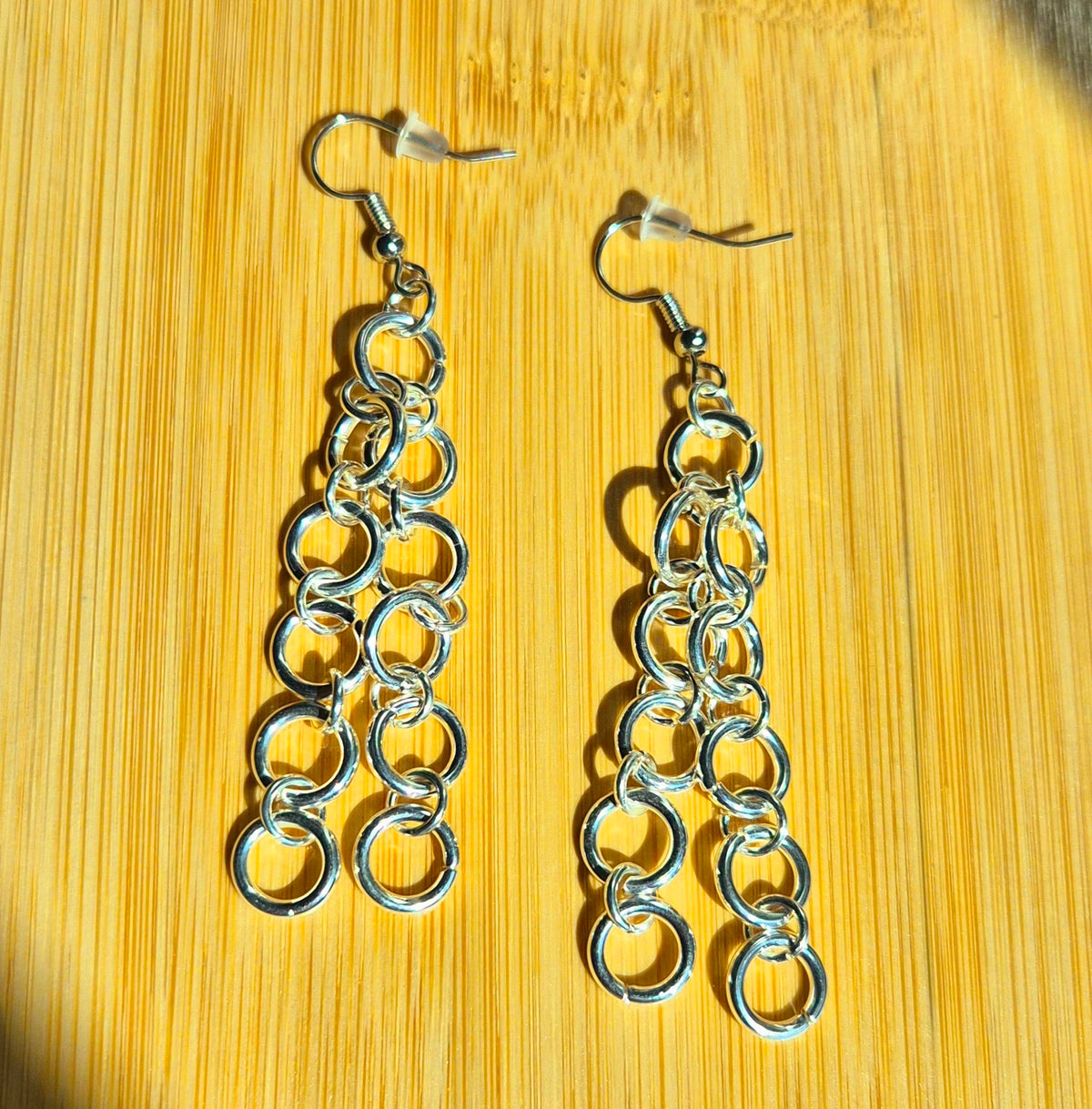 Ripple Chain Drop Earrings
