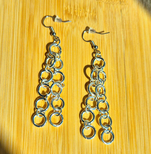 Ripple Chain Drop Earrings
