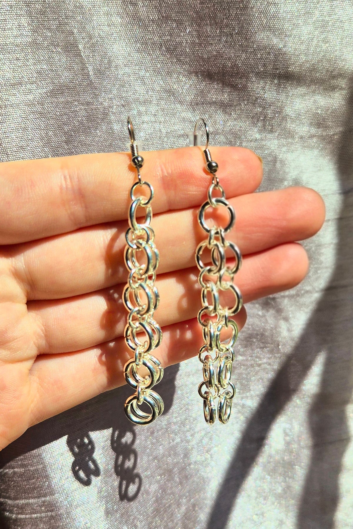 Ripple Chain Drop Earrings